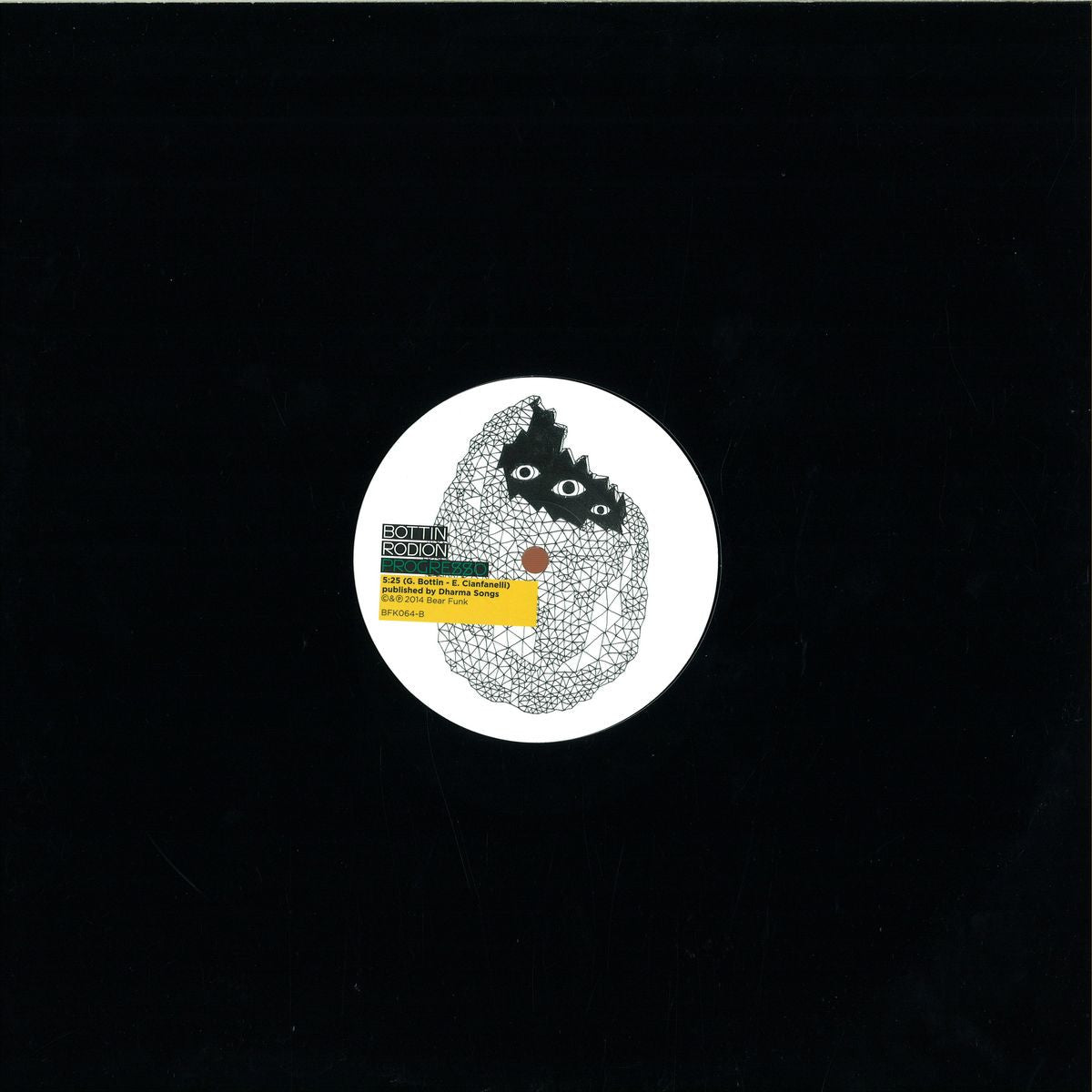 Bottin & Rodion Parody Progresso 12 Bear Funk BFK 064 Vinyl Record - Limited Edition Dance Music for DJs & Collectors | Perfect for Nightclubs & Retro Music Parties
