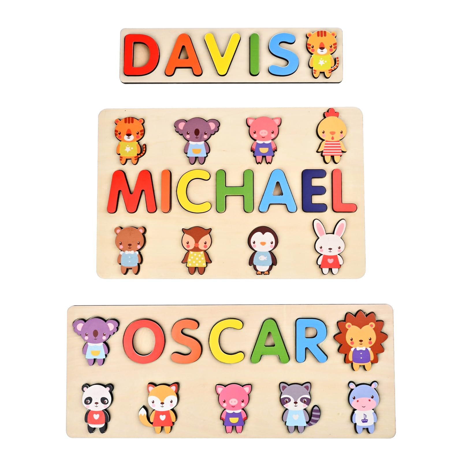 Personalized Wooden Name Puzzles for Kids - Handmade Custom Name Puzzle for Boys & Girls - Unique Baby Shower, Birthday & Toddler Learning Toys - Perfect for Early Education & Playtime at Home