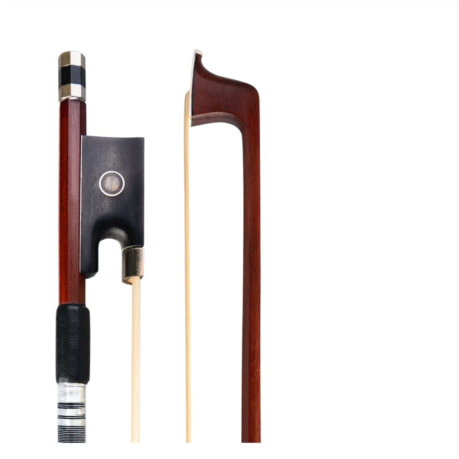 Premium 4/4 Brazilwood Violin Bow with Octagonal Stick & White Mongolian Horsehair - Perfect Balance & Resiliency for Professional Violinists & Students - Ideal for Performances, Practice & Orchestra Use