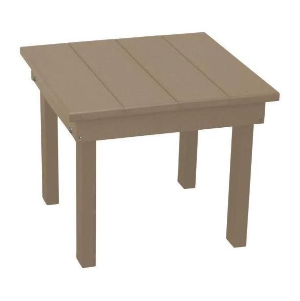 A & L Furniture Poly Hampton End Table - Stylish Side Table for Living Room, Bedroom, or Office - Perfect for Holding Lamps, Books, and Decor