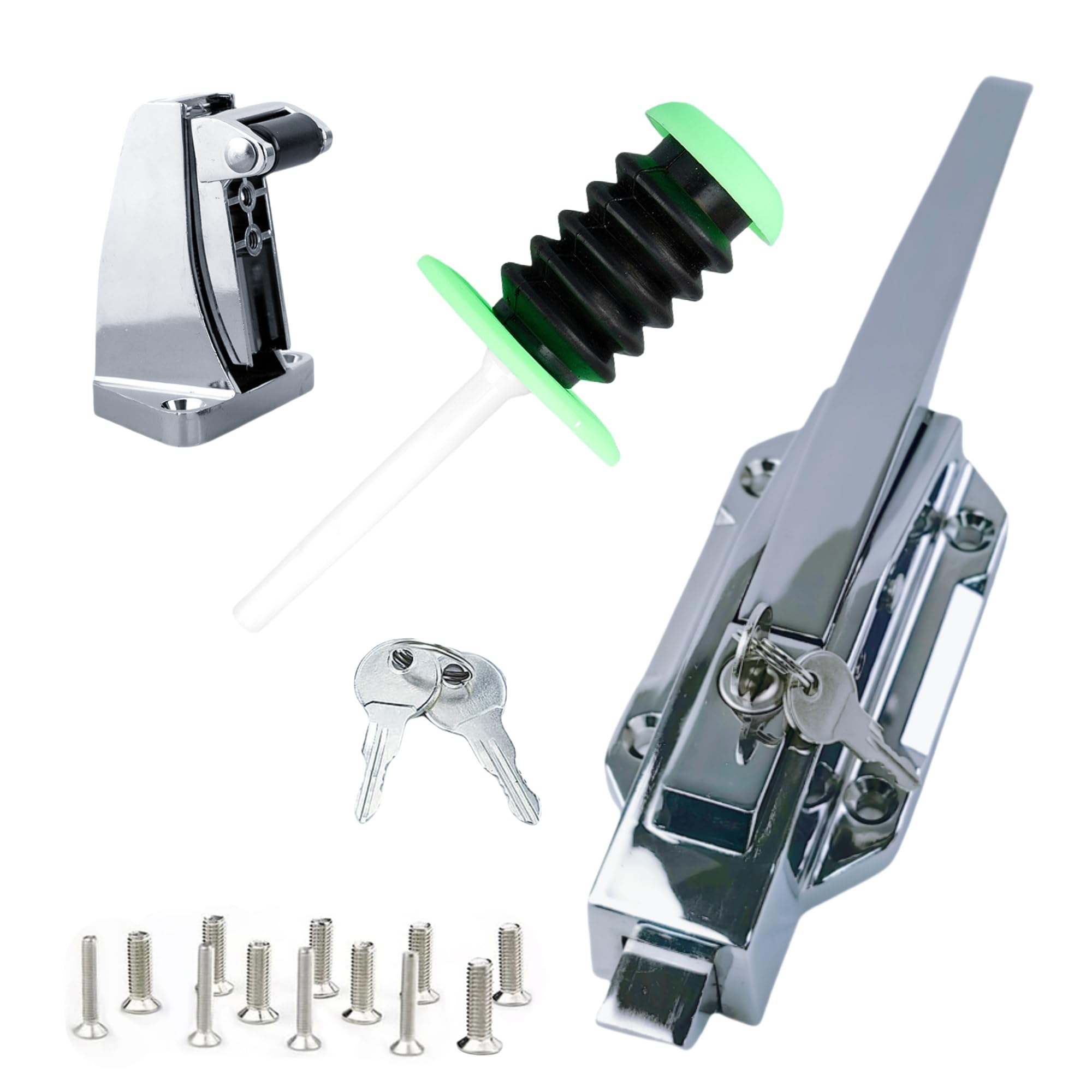 Freezer Door Handle - Walk-in Cooler Door Handle & Freezer Door Latches - Compatible with Freezer Door Locks, Oven Locks, Laboratory Door Locks - Base Height 3.5 Inch - Ideal for Commercial Kitchens, Food Storage, and Laboratory Equipment