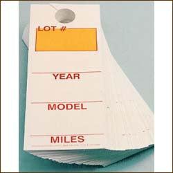 250-Pack Vehicle Mirror Tags - Durable Reflective Safety Tags for Trucks, Cars & Trailers - Perfect for Fleet Management, Parking Identification & Security