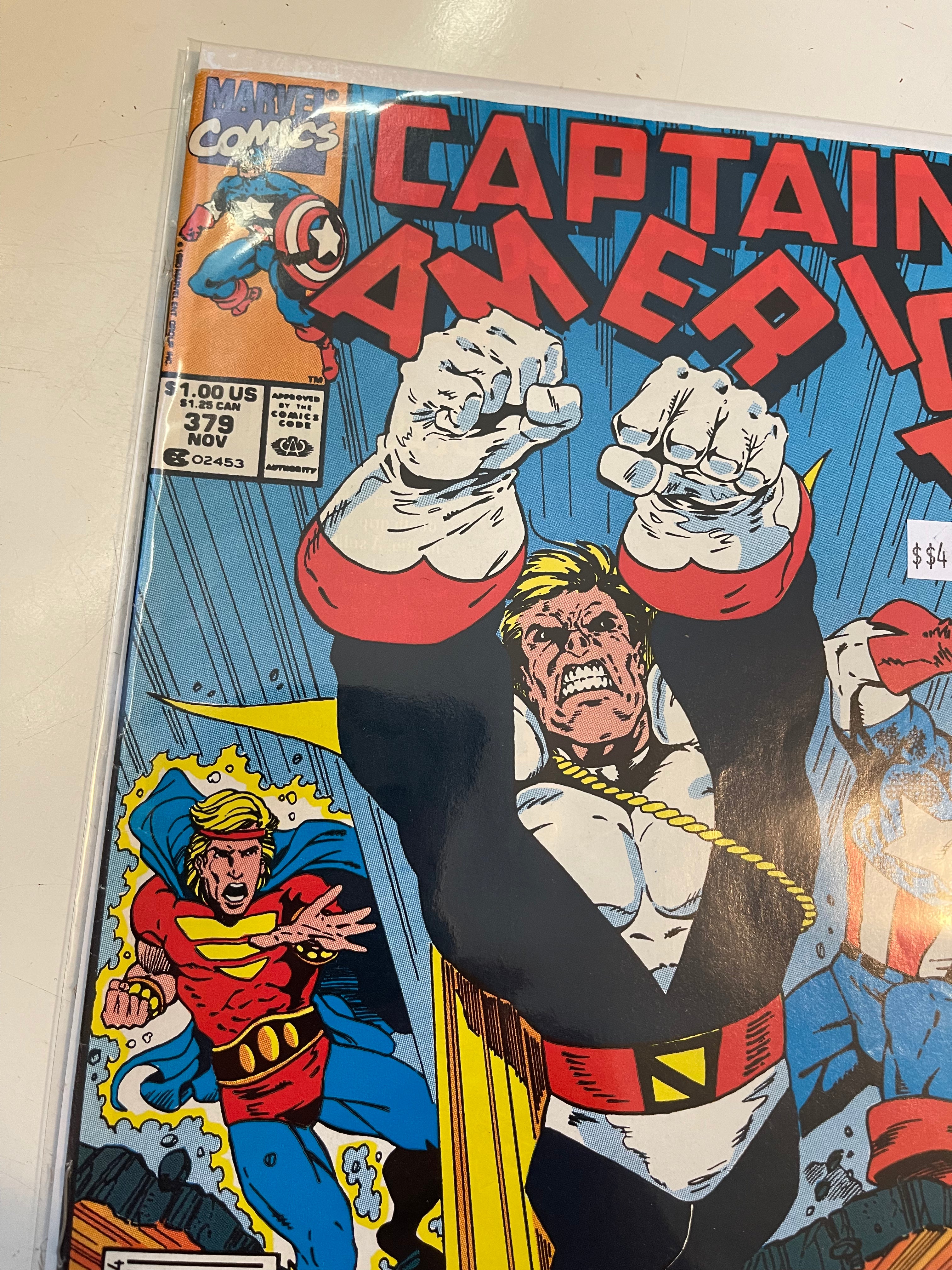 Captain America #379 Key Comic Book - Rare Collectible Marvel Issue for Superhero Fans & Comic Collectors | Perfect for Displays, Investments & Gifting