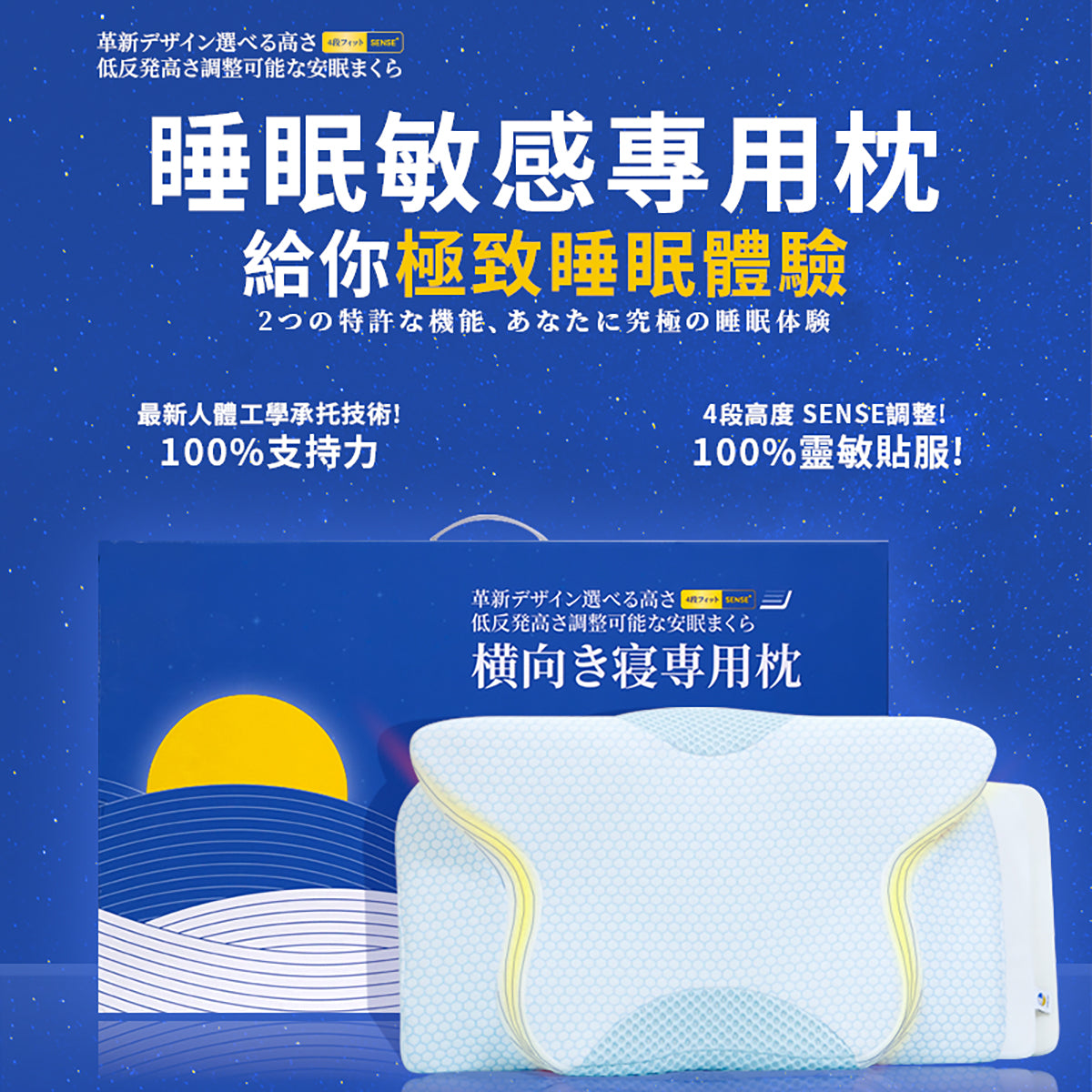 DEAR.MIN Upgraded Anti-Snoring Pillow for Better Sleep - Stop Snoring & Improve Sleep Quality for Side, Back & Stomach Sleepers