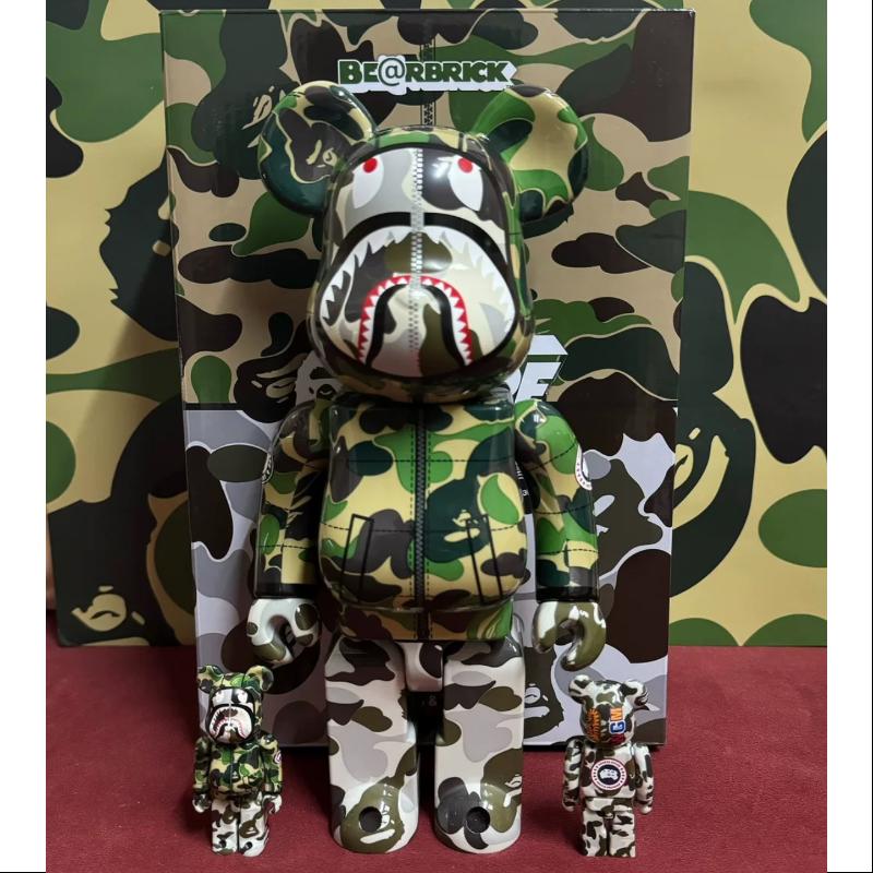Be@rbrick Bape x Canada Goose Shark 400% & 100% 3-Piece Collectible Set - 2024 Limited Edition for Display & Home Decor