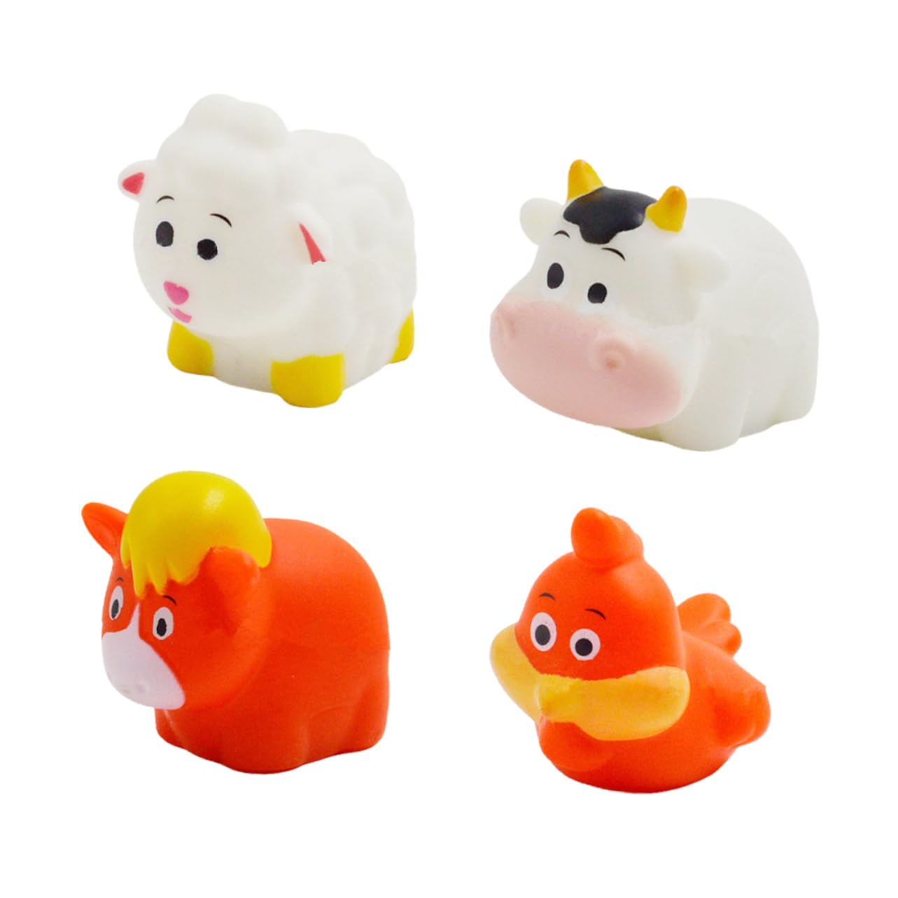 VICASKY 8-Piece Bath Toys Set - Cute Water Animal & Little Critters Bathtub Toys with Flashing Lights - Safe Vinyl Bath Time Fun for Toddlers & Kids (Perfect for Sensory Play & Baby Shower Gifts)