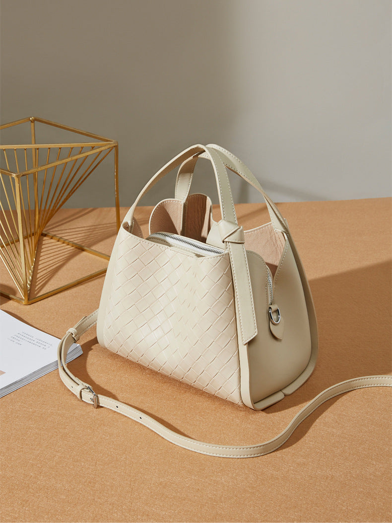 Stylish Woven Handbag with Adjustable & Detachable Straps - Perfect for Work, Travel & Everyday Use