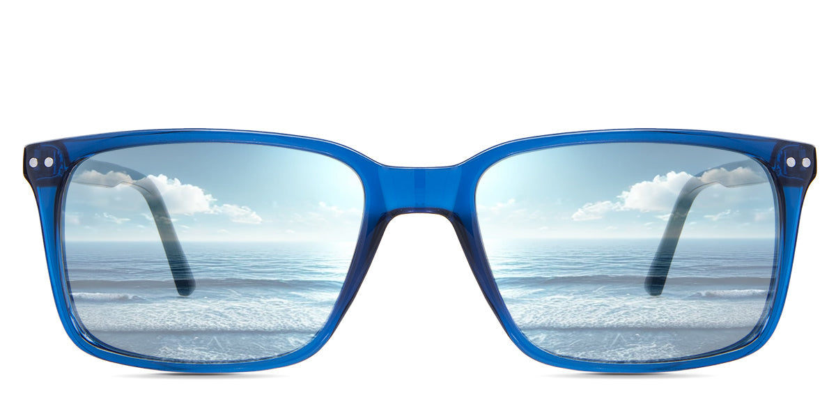 Dante Men's Prescription Tinted Glasses - UV Protection & Blue Light Blocking for Outdoor & Digital Screen Use