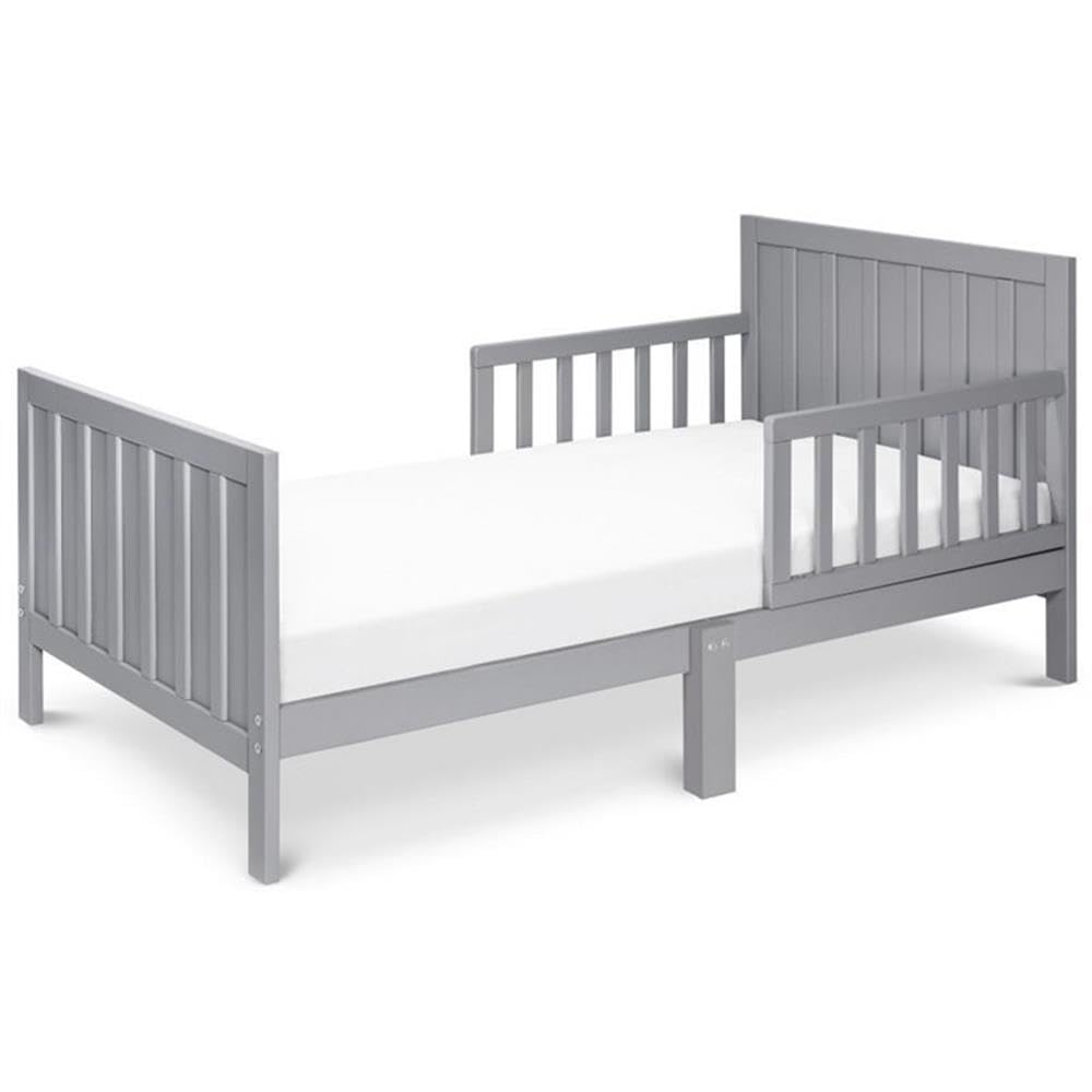 Carter's by DaVinci Benji Toddler Bed in Grey - Greenguard Gold Certified Safe & Non-Toxic | Perfect for Nursery, Daycare & Kids' Bedroom | Toddler Transition Bed