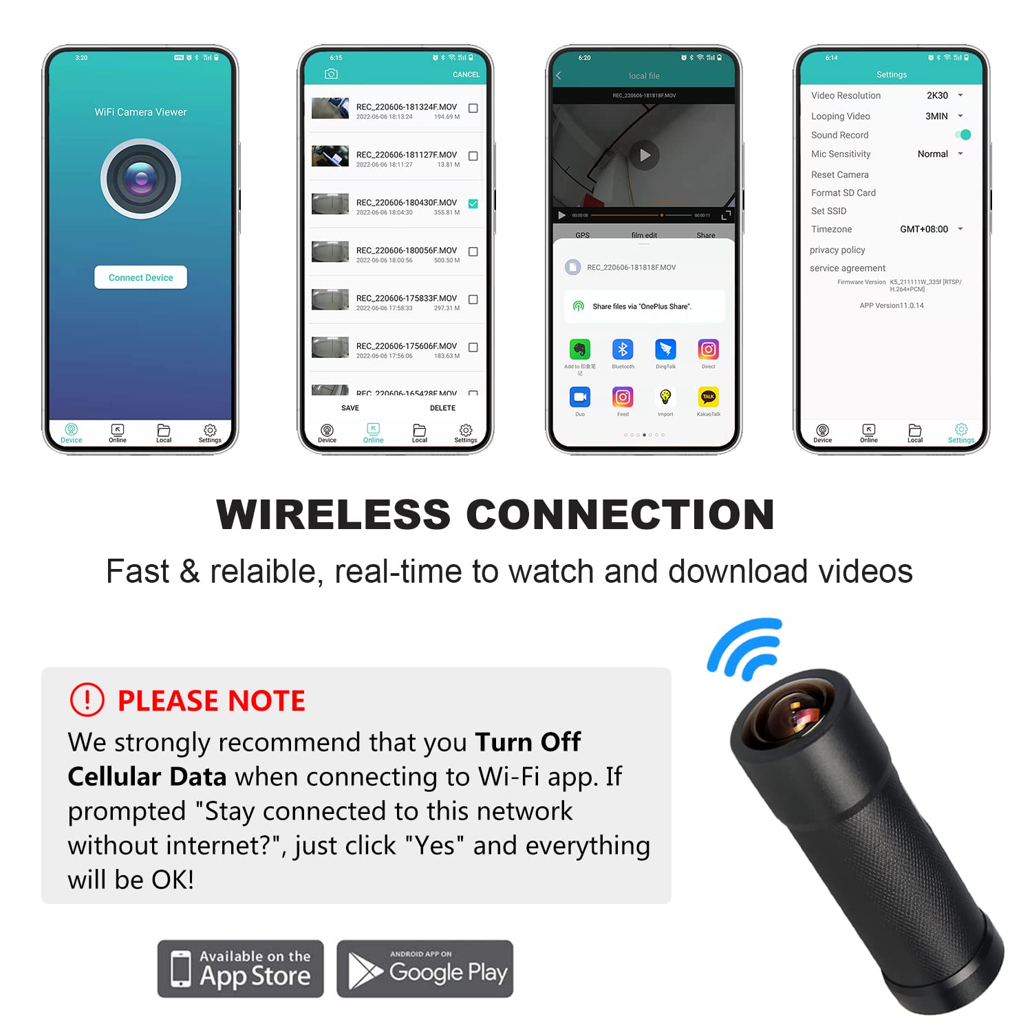 VSYSTO 2K 30FPS Mini WiFi Action Camera - Waterproof Bike & Helmet Cam with 6H Battery, Built-in Thermometer for Cycling, Motorcycling & Outdoor Sports | Perfect for Vlogging, Trail Riding & Adventure Recording