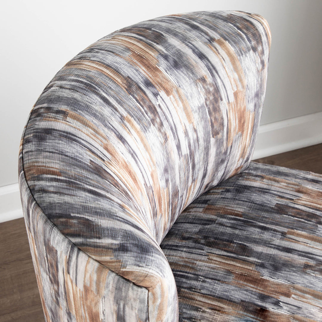 Fran Slipper Chair - Modern Accent Chair for Living Room, Bedroom & Office - Comfortable Upholstered Lounge Chair with Sturdy Wooden Legs - Perfect for Reading, Relaxing & Small Spaces