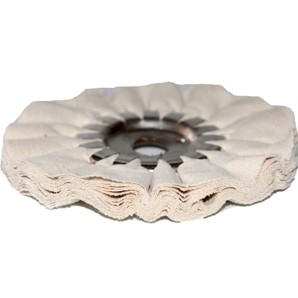 2PCS 4-Inch White Cotton Polishing Buffing Wheels for Metal Grinding - 100mm Abrasive Discs for Bench Grinder - Perfect for Polishing Stainless Steel, Aluminum & Jewelry (Color: 1PC)