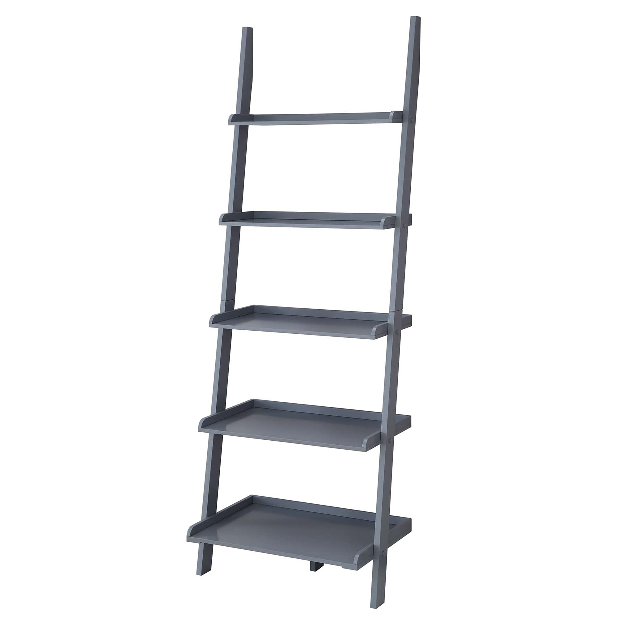 Ergode American Heritage Bookshelf Ladder - Solid Wood Rolling Library Ladder for Home Office & Loft - Perfect for Reaching High Shelves & Decorative Storage