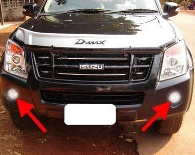 Xenon Halogen Fog Lights Kit for 2007-2012 Isuzu D-Max Denver Rodeo Pickup Truck - High Visibility Driving Lights for Off-Road, Foggy & Night Driving Conditions
