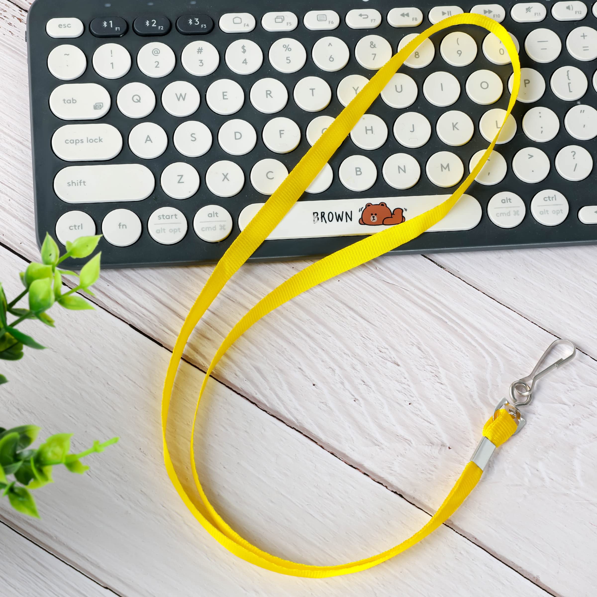 50 Pack Safety Badge Lanyards with Swivel Hook - Office & Event Use