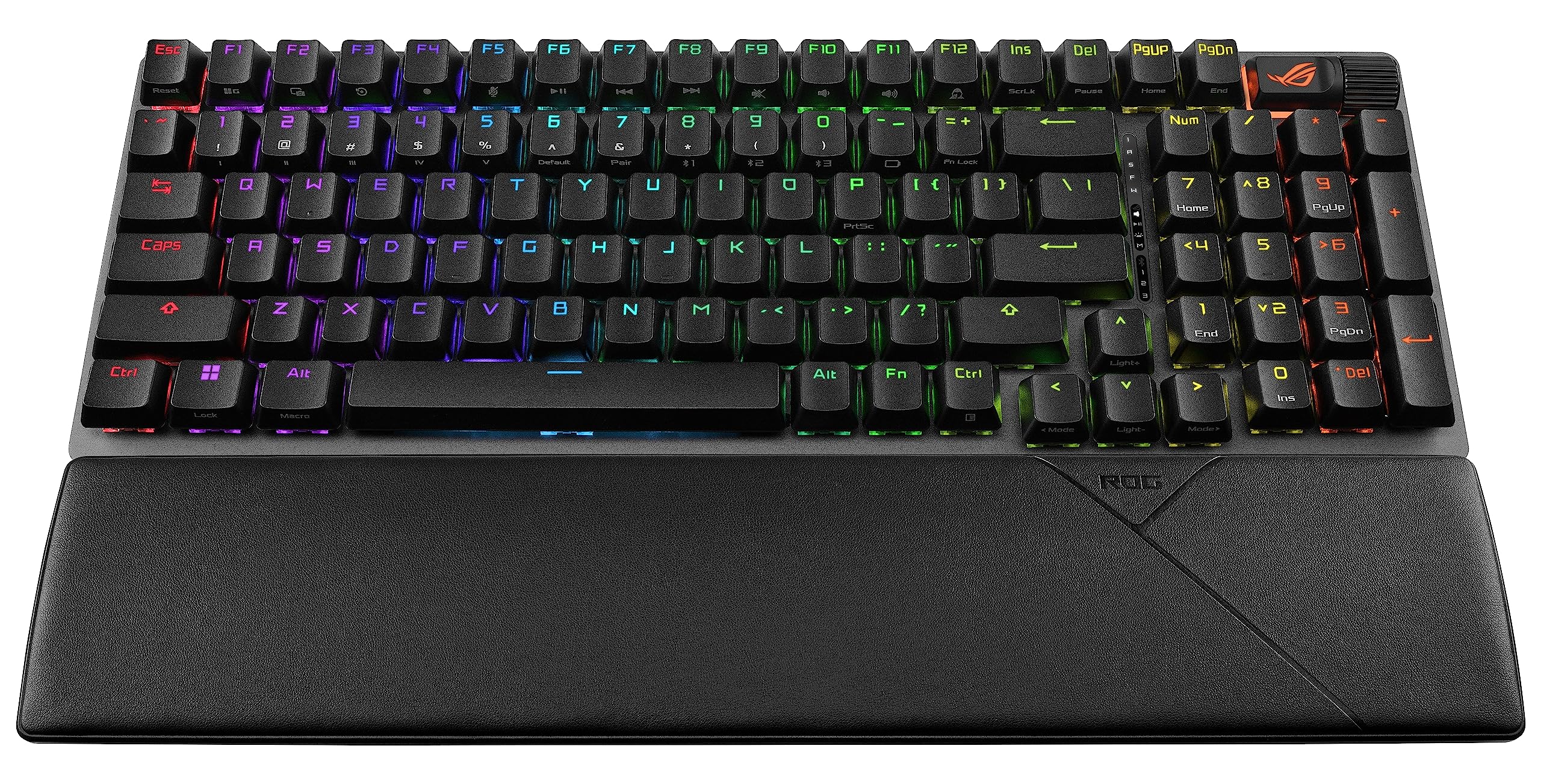 ASUS ROG Strix Scope II 96 Wireless Mechanical Gaming Keyboard - Tri-Mode Bluetooth/2.4GHz/USB, Hot-Swappable ROG NX Storm Switches, PBT Keycaps, RGB Backlit - Perfect for PC Gaming, Esports & Office Work