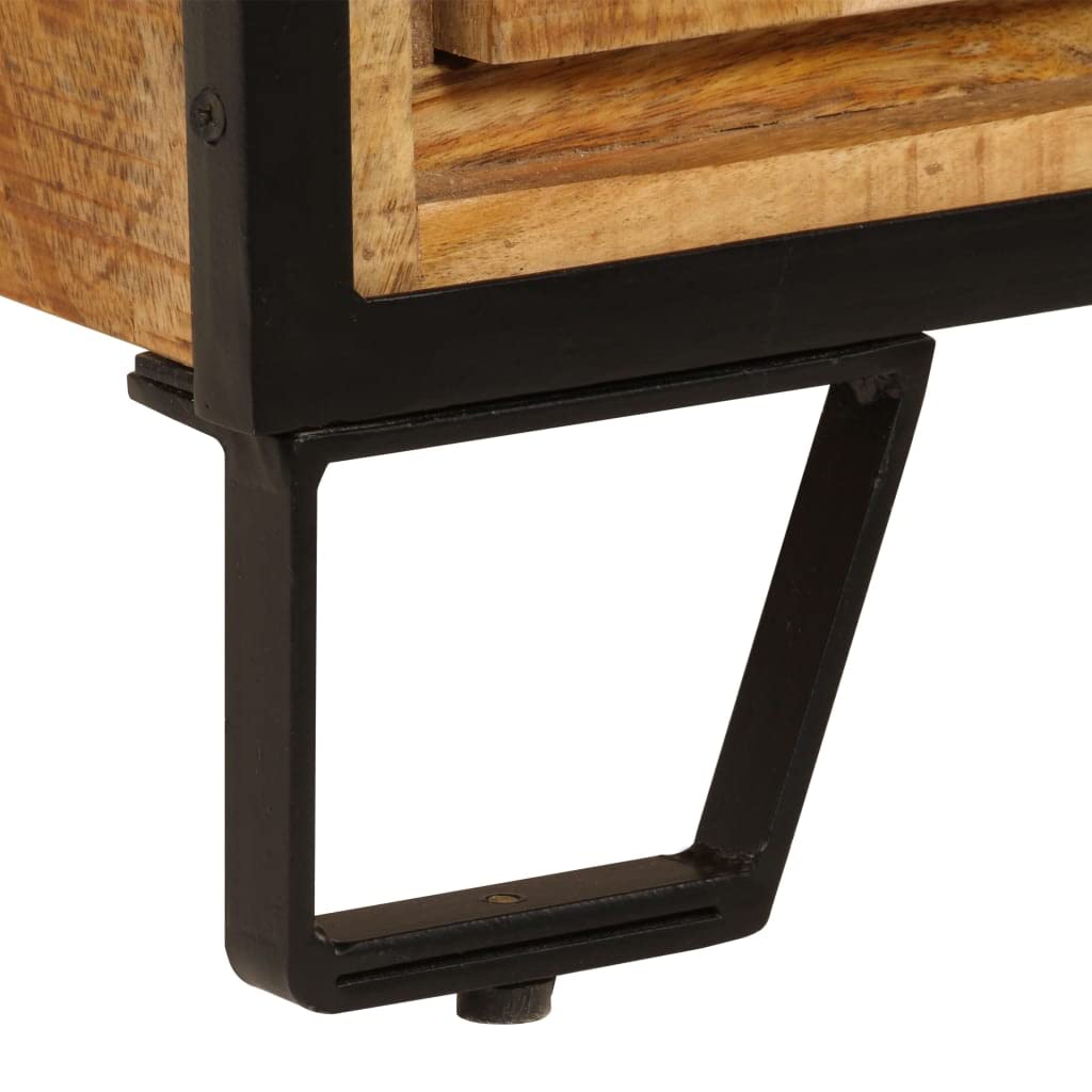 Solid Mango Wood Buffet Server Cabinet - 25.6