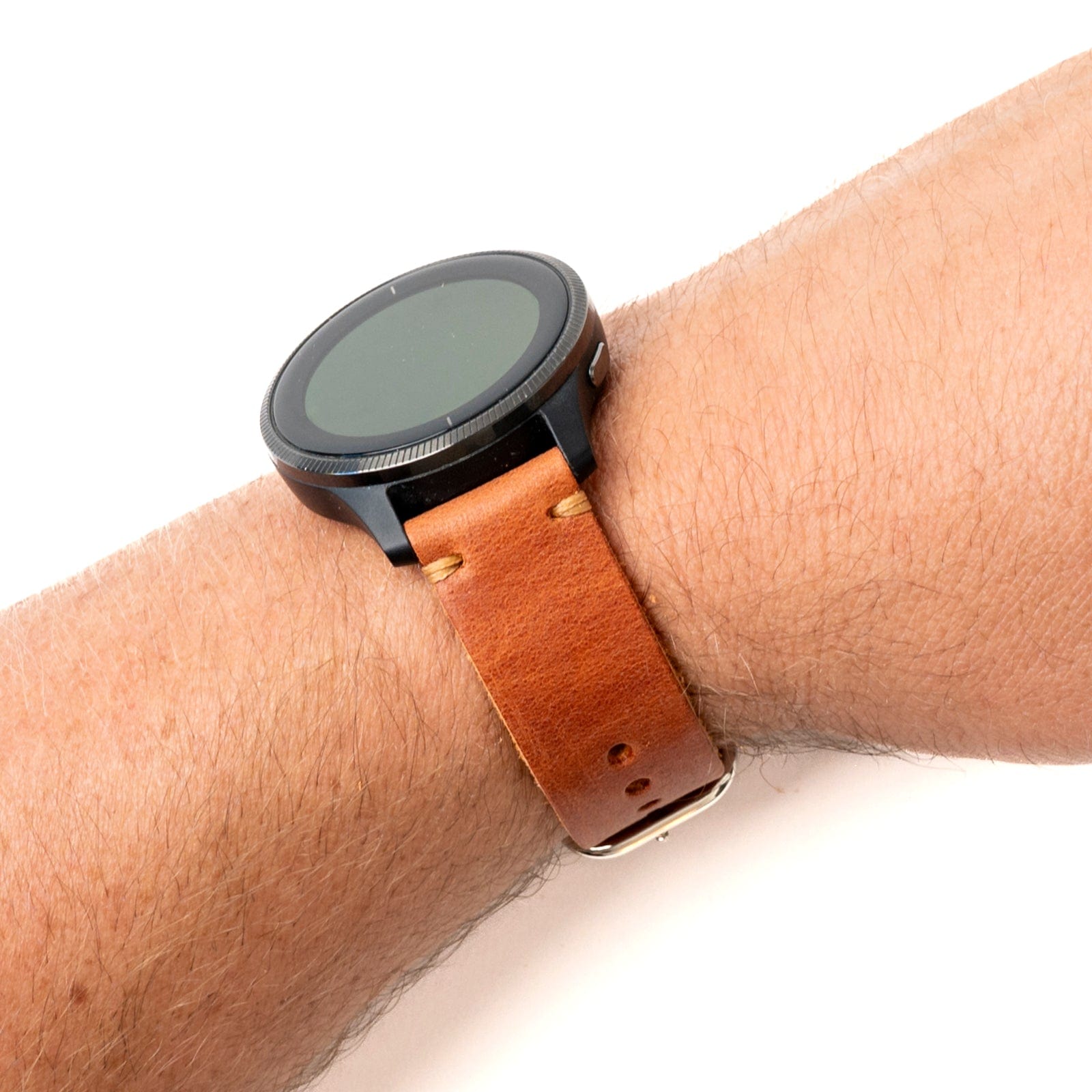 Premium Genuine Leather Replacement Watch Band for Garmin Smartwatches - Comfortable & Durable Strap for Fenix, Forerunner, Vivoactive Series - Perfect for Workouts, Running & Everyday Wear