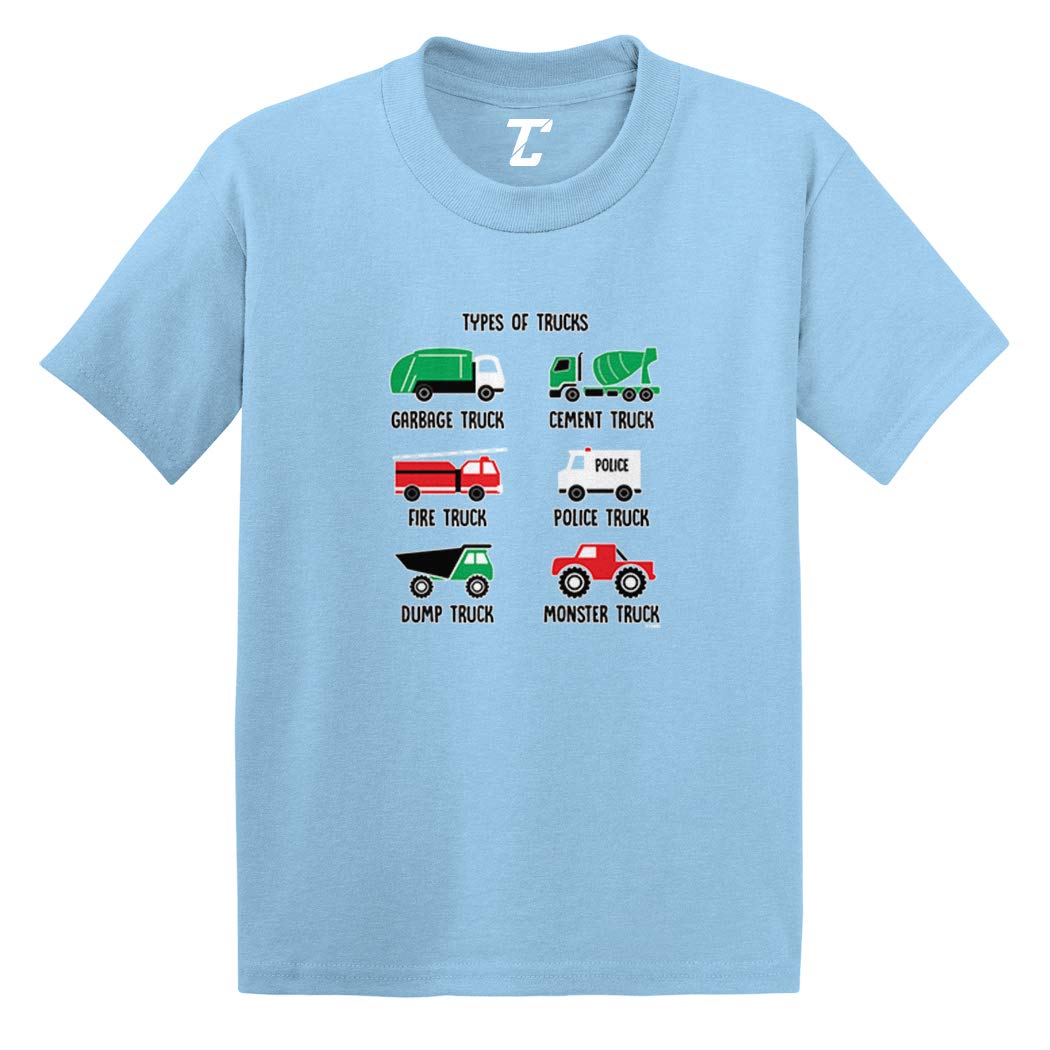 Garbage Monster Fire Truck Toddler T-Shirt - Soft Cotton Jersey Tee for Boys & Girls - Perfect for Playtime, Birthdays & Firefighter-Themed Events