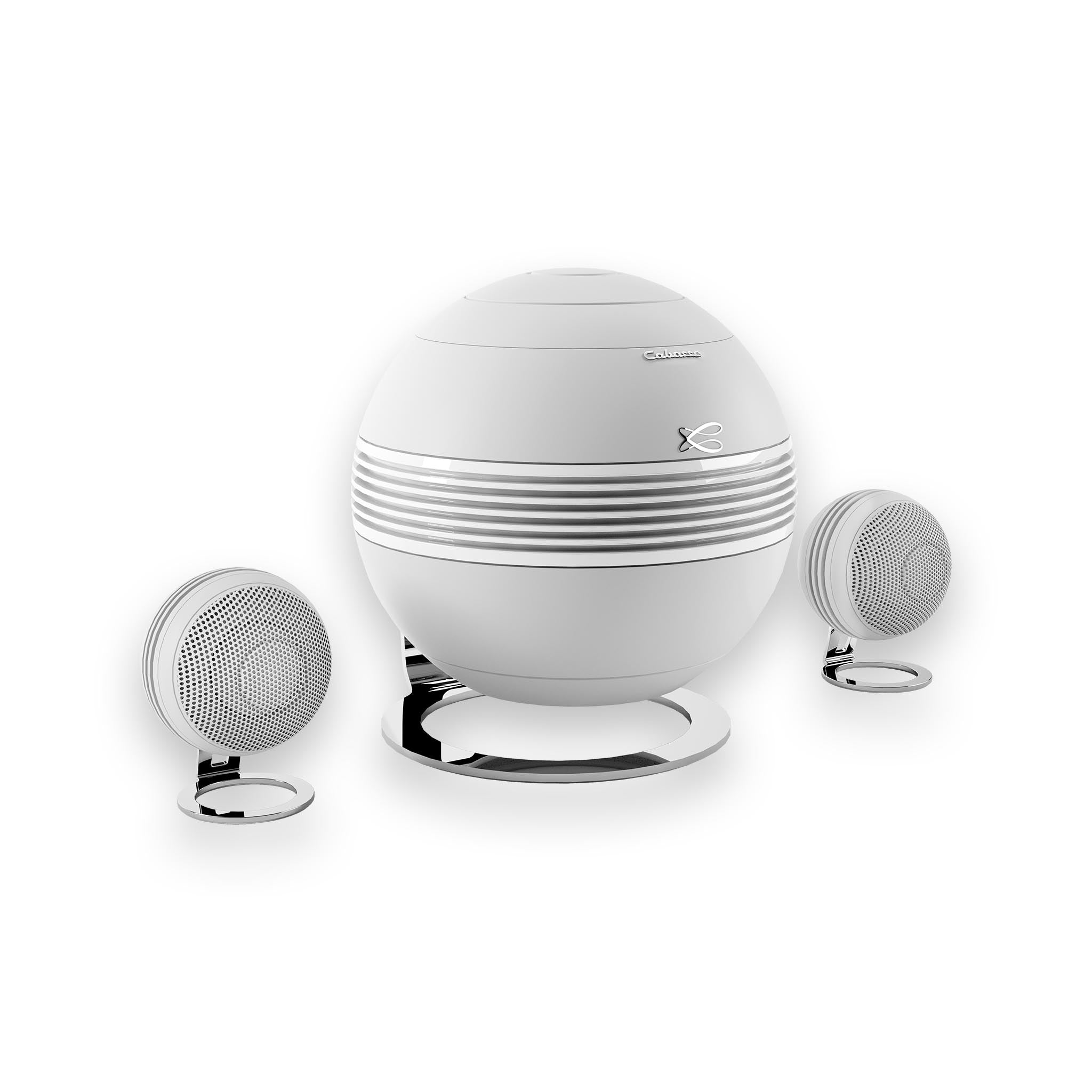 Cabasse The Pearl Keshi 2.1 Wireless Bluetooth Speaker System - Premium Home Audio for Living Room, Bedroom & Office Entertainment