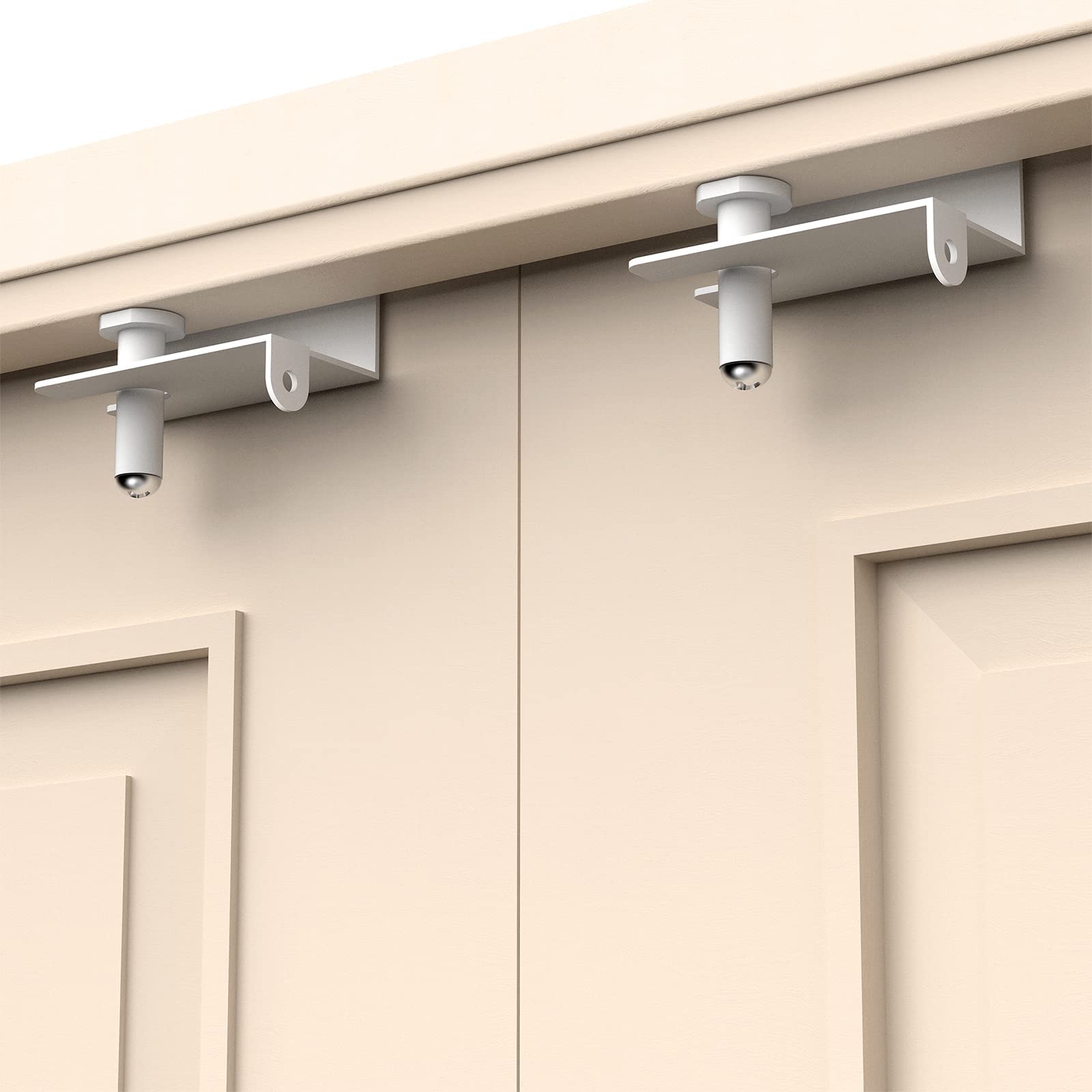 BILLROAD Child Proof Door Top Lock - Heavy Duty Metal Baby Safety Door Lock for Kids | Adjustable Child Safety Latch for 0.8-2 Inch Thick Interior Doors (2 Pack) | Perfect for Nursery, Bedroom & Pet Safety