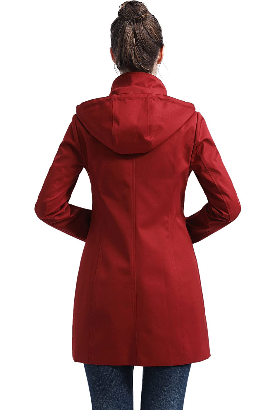BGSD Women's Easton Waterproof Hooded Anorak Rain Jacket - Lightweight Windbreaker for Outdoor Activities (Regular & Plus Size) | Perfect for Hiking, Camping & Rainy Day Commutes