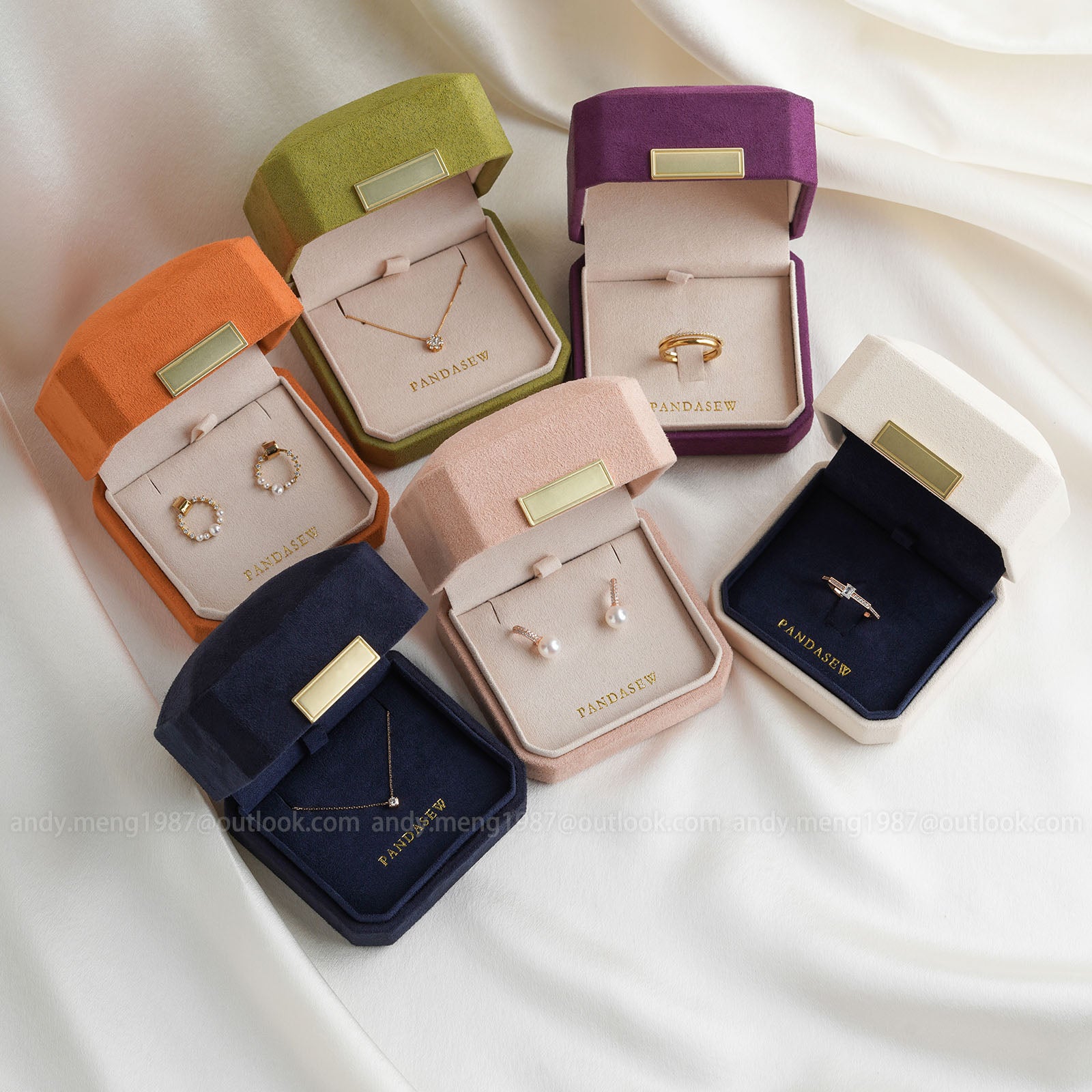 25PCS 7.7x7.2x5cm Velvet Jewelry Box Set - Luxury Ring, Earring & Necklace Display Case for Wedding, Engagement & Gift Presentation - Premium Velvet Lined Storage Organizer for Jewelers & Retail Stores