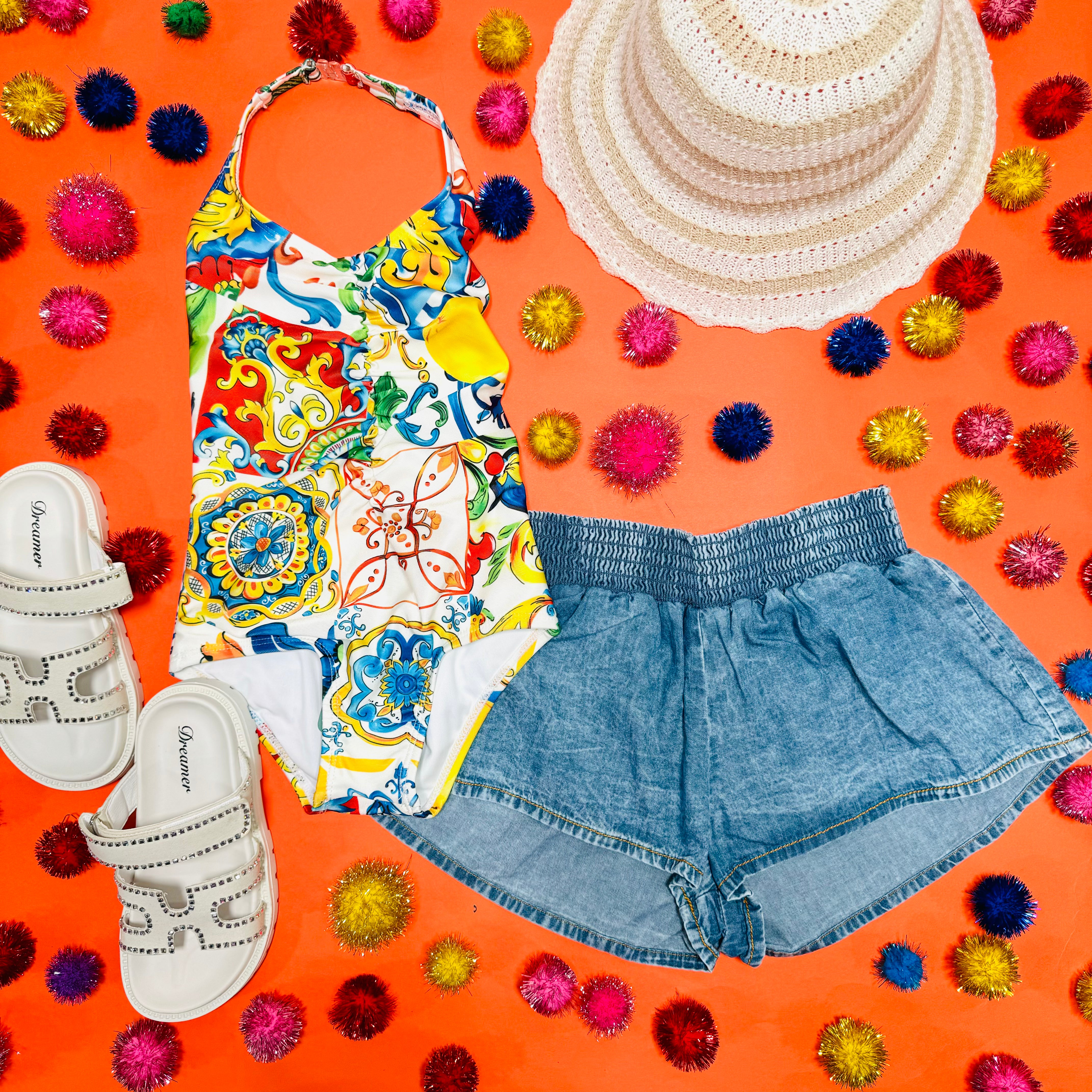KELLY DENIM SHORTS for Women | High Waisted Distressed Jeans Shorts | Summer Casual Fashion | Perfect for Beach, Shopping & Outdoor Activities