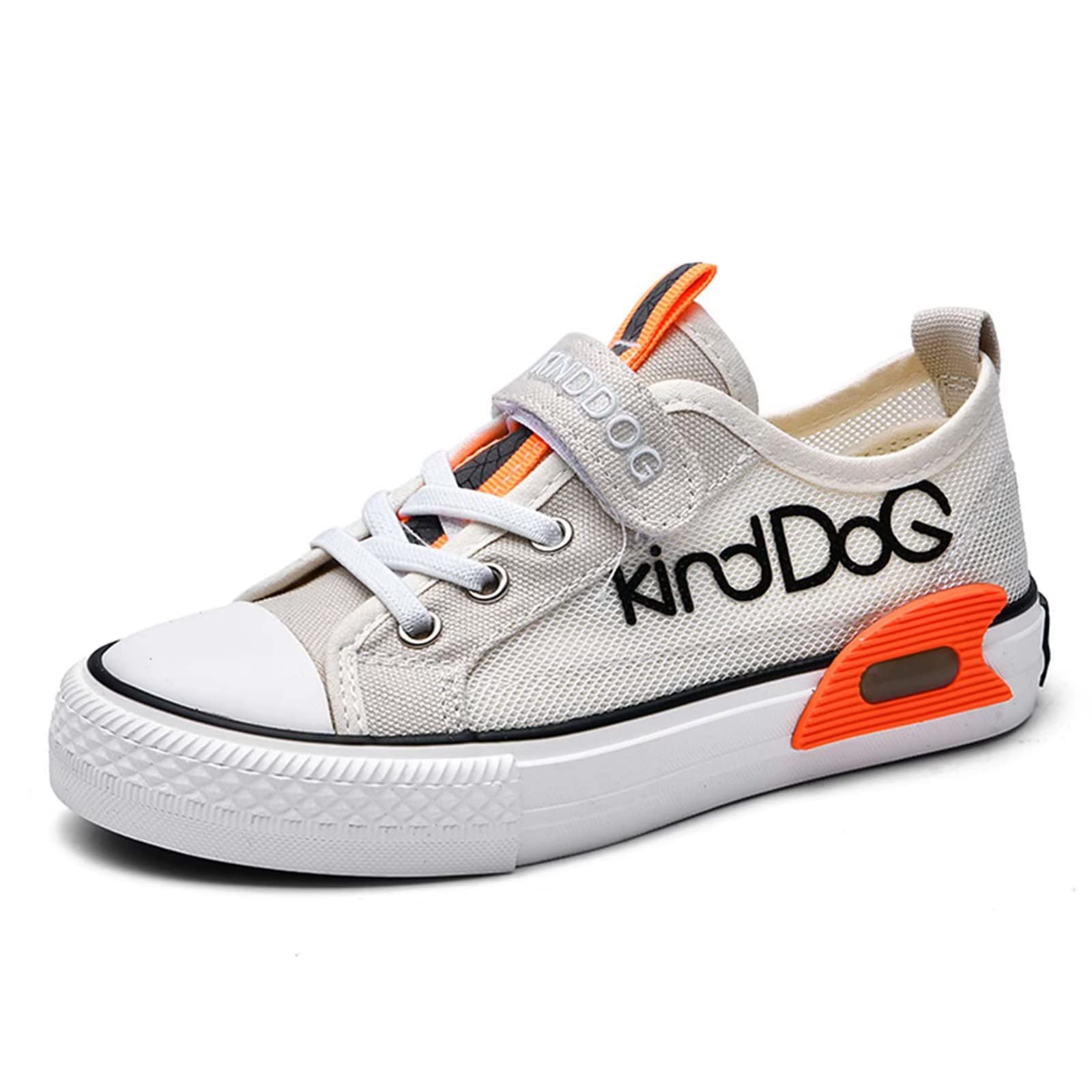**Jackcuz Kids Canvas Sneakers - Breathable Mesh Upper Lightweight Walking Shoes for Toddler, Little & Big Kid - Comfortable Fashion Sneakers for School, Play & Everyday Wear**