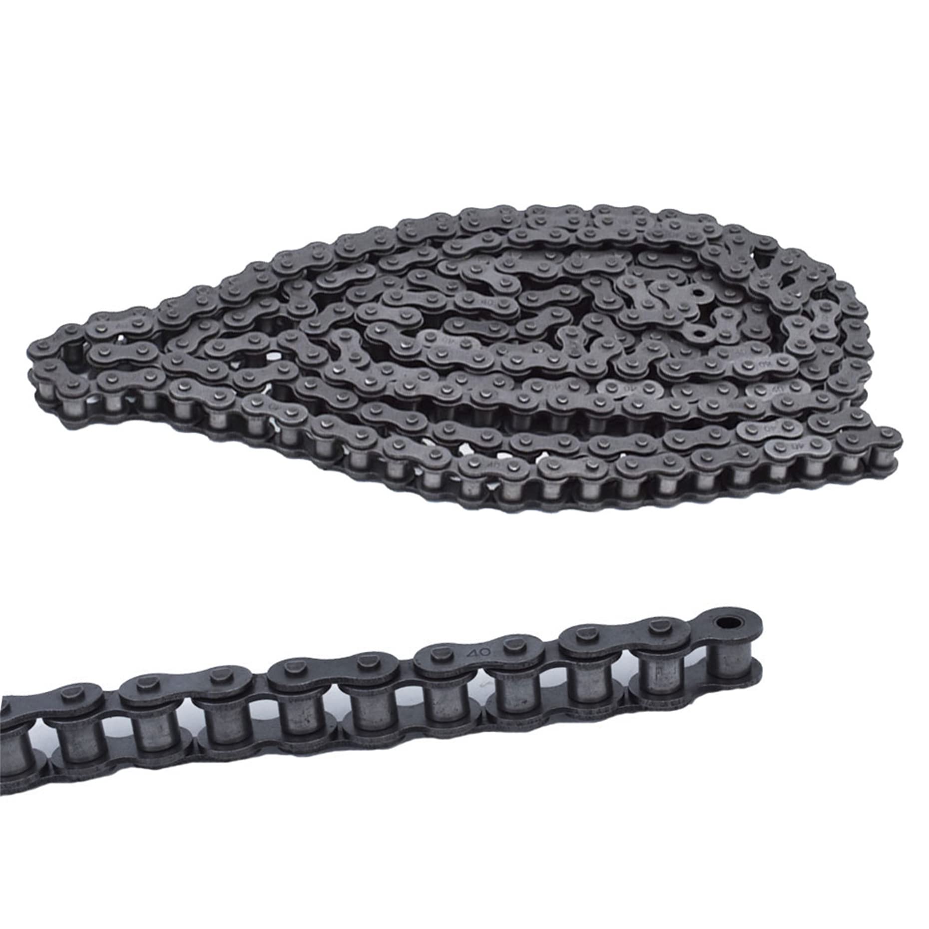 Kimllier Go Kart Chain 40 Roller Chain 10 Feet with 2 Connecting Links - Carbon Steel Drive Chain for Racing Karts, Mini Bikes, and Off-Road Vehicles