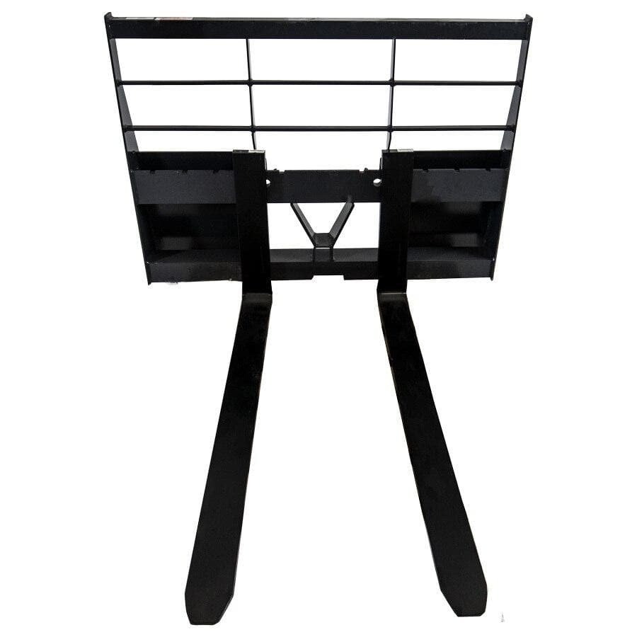 Heavy Duty Bale Spear Skid Steer Pallet Forks Attachment for Hay Bales & Farm Equipment - Perfect for Agriculture, Livestock Feeding & Material Handling
