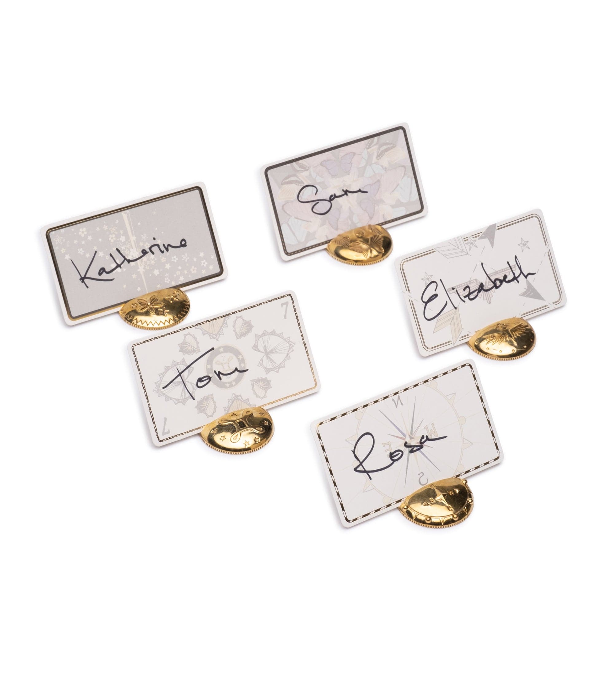 Elegant Tenet Place Card Holder Set - Premium Wedding & Event Table Setting Decor for Name Cards, Seating Assignments - Perfect for Weddings, Parties, and Formal Dinners