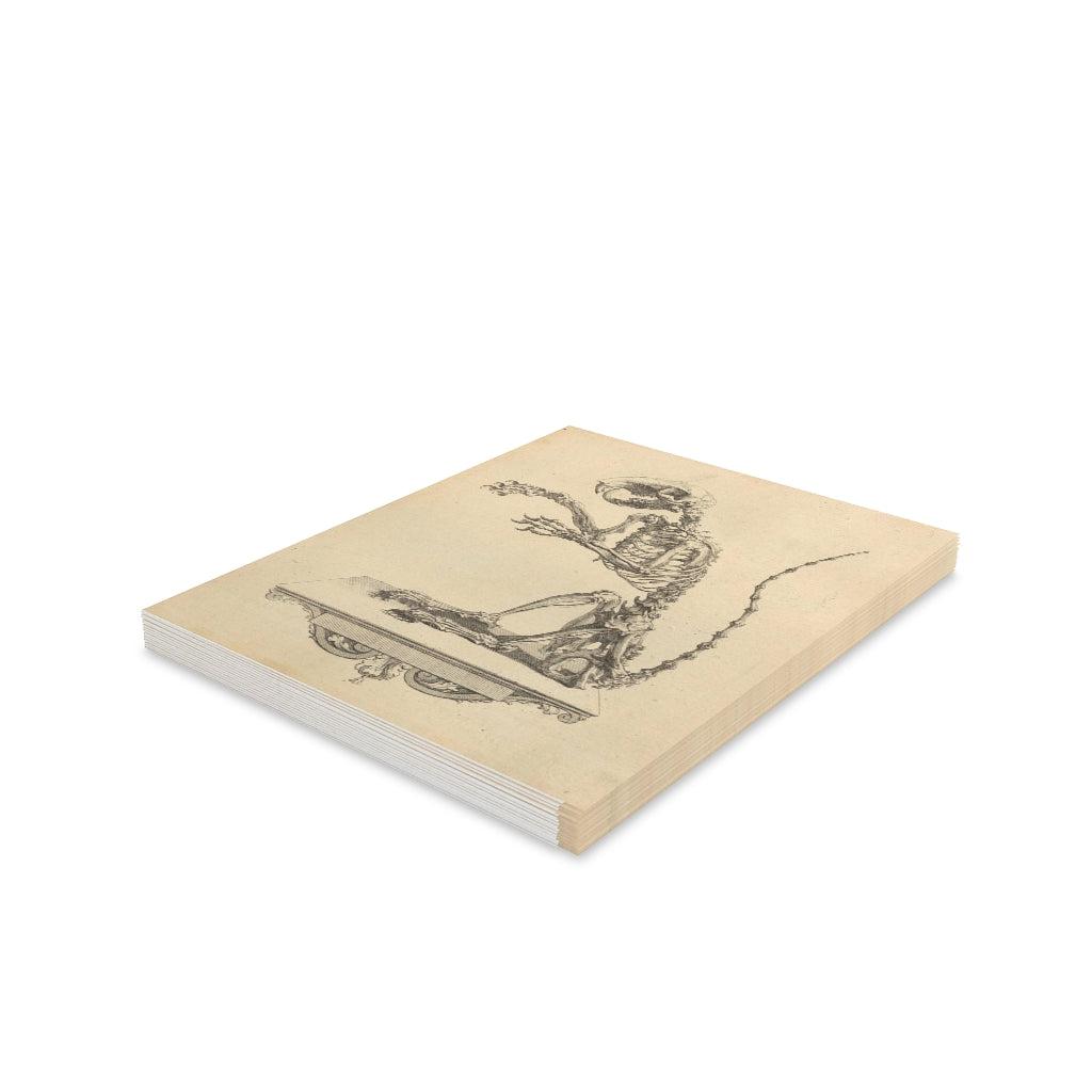 Halloween Rat Skeleton Greeting Cards - 10 Pack Spooky Gothic Stationery for Horror Fans, Halloween Party Invitations & Gothic Home Decor