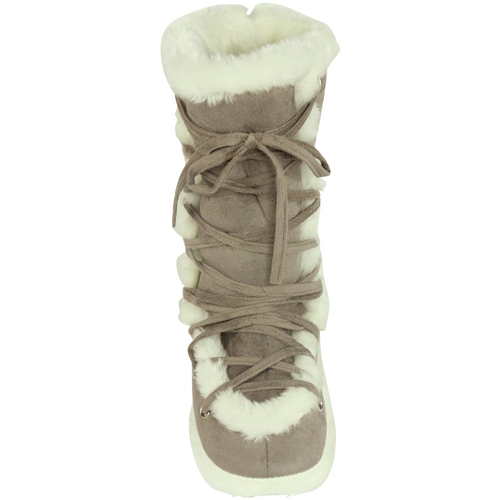 Women's Winter Warm Faux Fur Indoor House Boot Slippers - Cozy Non-Slip Home Shoes for Cold Weather | Perfect for Lounging, Relaxing & Keeping Feet Toasty