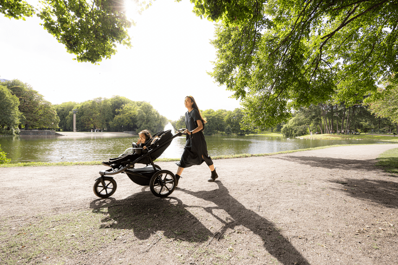Thule Urban Glide 3 Double Black Stroller - Premium Double Jogging Stroller for Active Parents | Perfect for Running, Walking & Outdoor Adventures with Two Kids