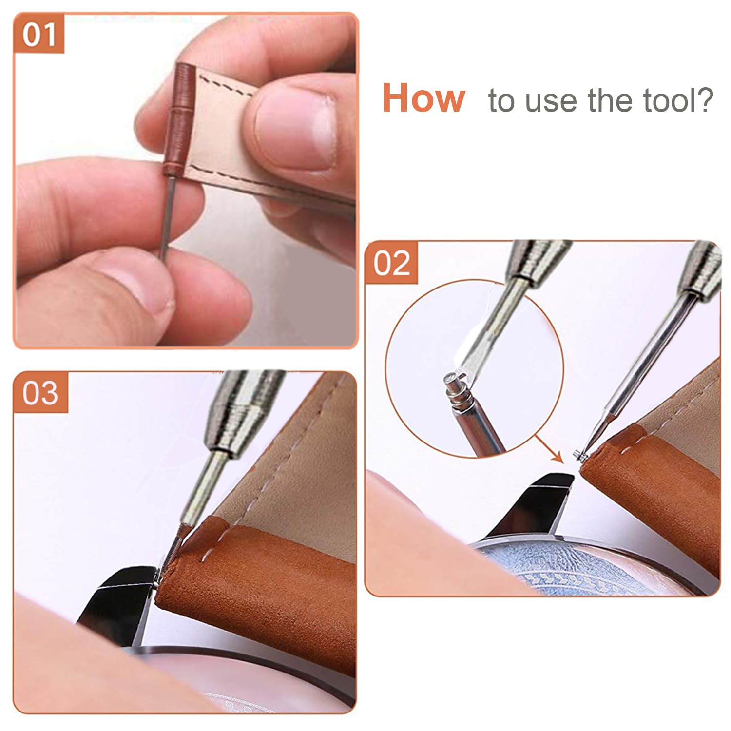 Premium Watch Band Pins Tool Kit - Heavy Duty Stainless Steel Watch Spring Bars with Professional Spring Bar Removal Tool for Watch Repair & Band Replacement (Ideal for DIY Watch Maintenance, Jewelry Making & Watchmaker Tools)