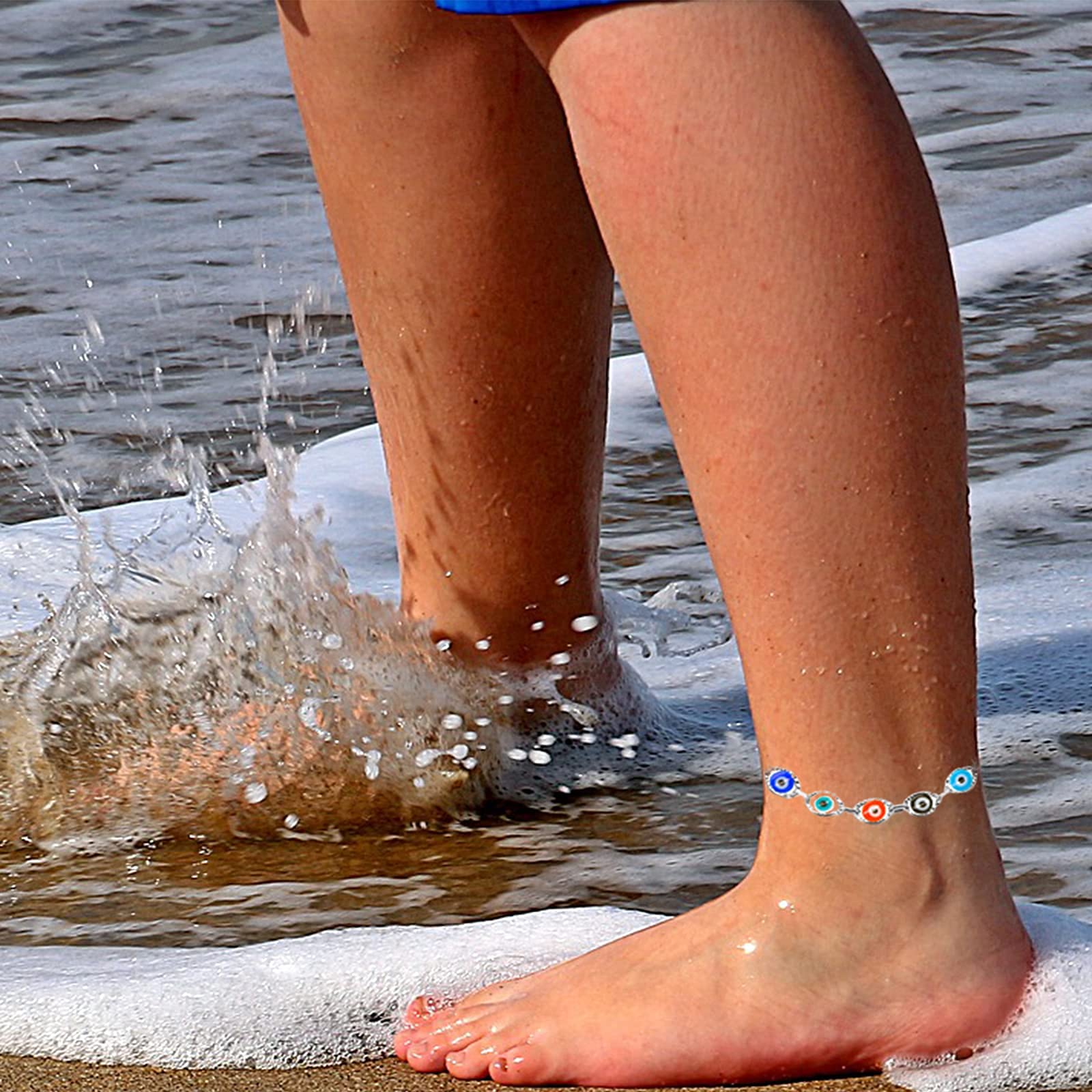 Elegant Gold Ankle Bracelets for Women - Dainty Paperclip Link Chain Anklets, Perfect for Summer Beach Vacation & Boho Outfits - Stylish Foot Jewelry Gift for Her