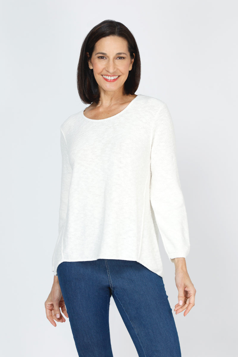 Ten Oh 8 Exposed Seam Sweater - Women's Chunky Knit Pullover for Fall & Winter | Cozy Casual Wear for Office, Dates & Weekend Outings