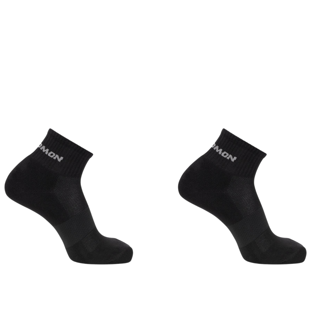 Salomon Evasion Ankle 2 Pack Socks (LC2087500) - Breathable Hiking & Running Socks for Men & Women - Perfect for Outdoor Adventures, Trail Running & Daily Wear