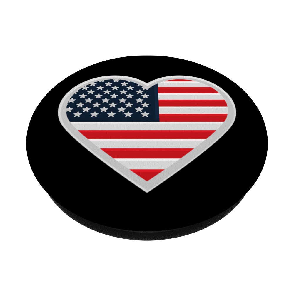 USA Flag PopSockets Swappable PopGrip - Patriotic Phone Grip & Stand - Perfect for iPhone, Samsung & Smartphones - Great Gift for 4th of July, Memorial Day & American Pride