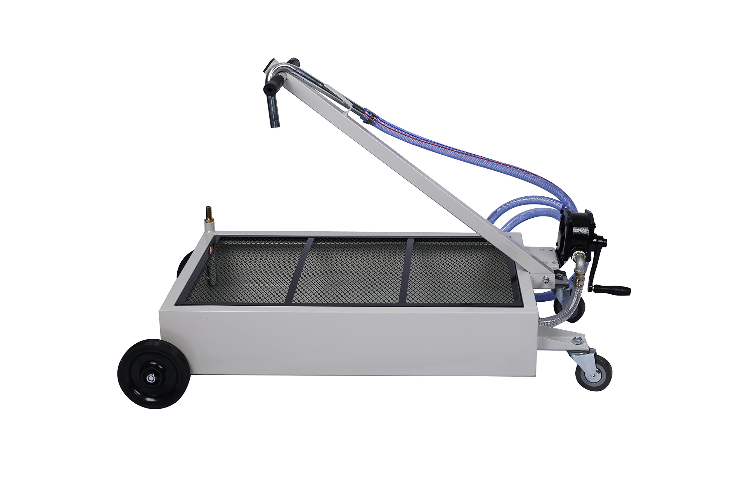 HomVent 15 Gallon Portable Oil Drain Pan with Pump - Low Profile Oil Change Pan for Trucks, SUVs & Cars - Perfect for DIY Auto Maintenance & Garage Oil Changes