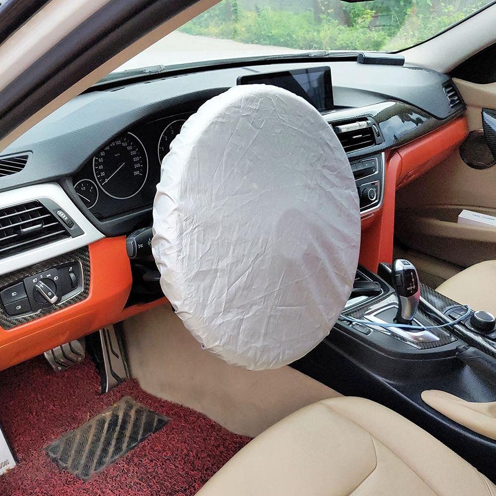 Zcargel Car Steering Wheel Sunshade - UV Protection Sun Shield for Windshield & Dashboard - Heat Insulation Cover for Cars, SUVs & Trucks - Perfect for Summer Parking & Interior Protection