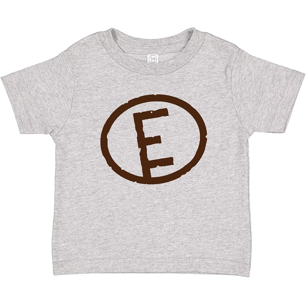 Inktastic Custom Monogram Letter E Baby T-Shirt - Personalized Initial Outfit for Newborns, Infants & Toddlers - Perfect for Birthdays, Photo Shoots & Family Matching Outfits