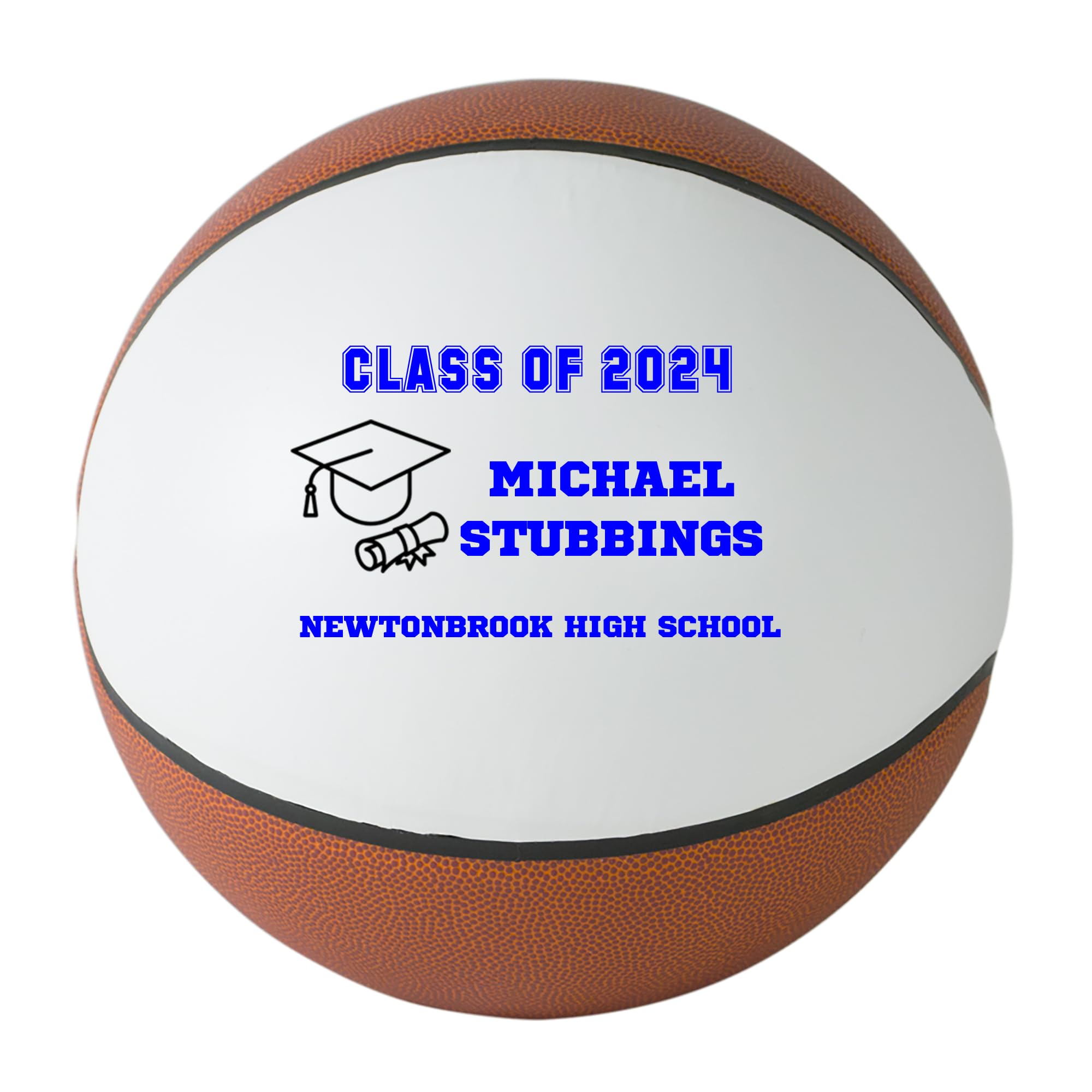 Custom Personalized 2023 Graduation Basketball - High School Senior Gift for Boys & Girls - Class of 2023 - Perfect for Graduation Parties & School Memorabilia