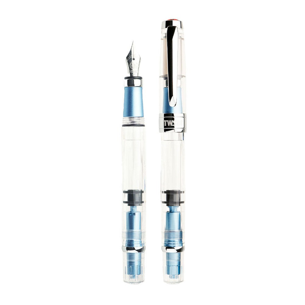TWSBI Diamond 580AL Fountain Pen - Premium Iceberg Blue Ink Writing Instrument for Calligraphy, Journaling & Office Use