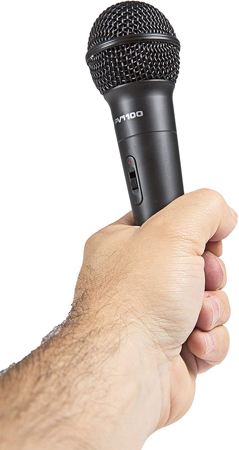 Peavey PVI 100-2 Pack Professional Dynamic Cardioid Microphones for Live Performances, Podcasting & Studio Recording - High-Quality Vocal & Instrument Mic Set