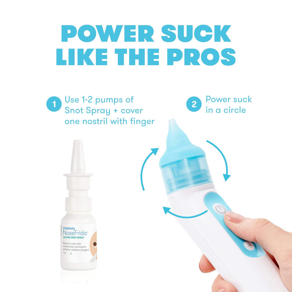 Electric NoseFrida - Baby Nasal Aspirator for Safe & Easy Mucus Removal | Gentle Suction for Newborns & Infants | Perfect for Congestion Relief at Home or Travel