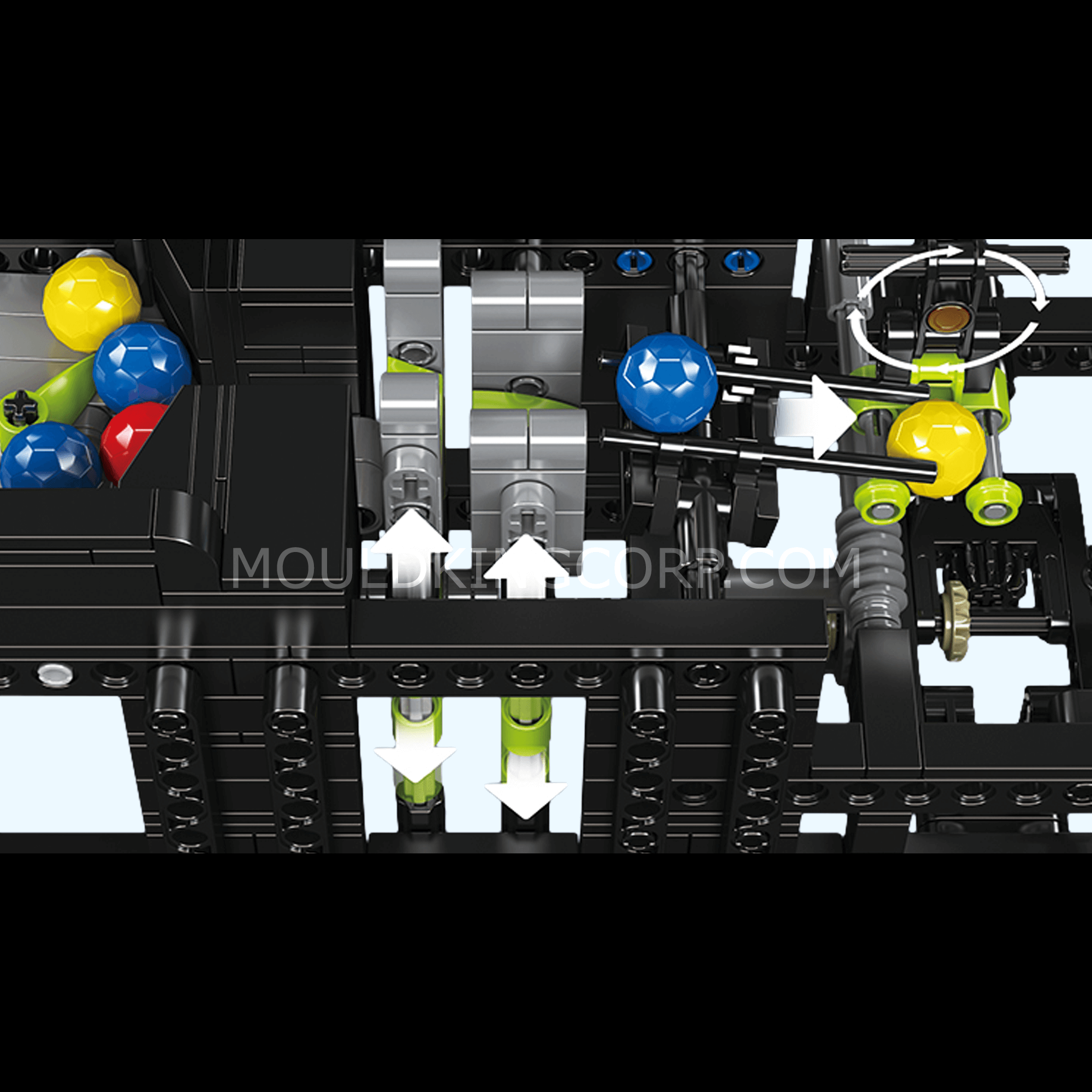 Mould King 26015 GBC Planetary Lift Building Set - 1,009 Piece STEM Educational Toy for Kids & Adults | Creative Construction Blocks for Science Learning & Home Decoration
