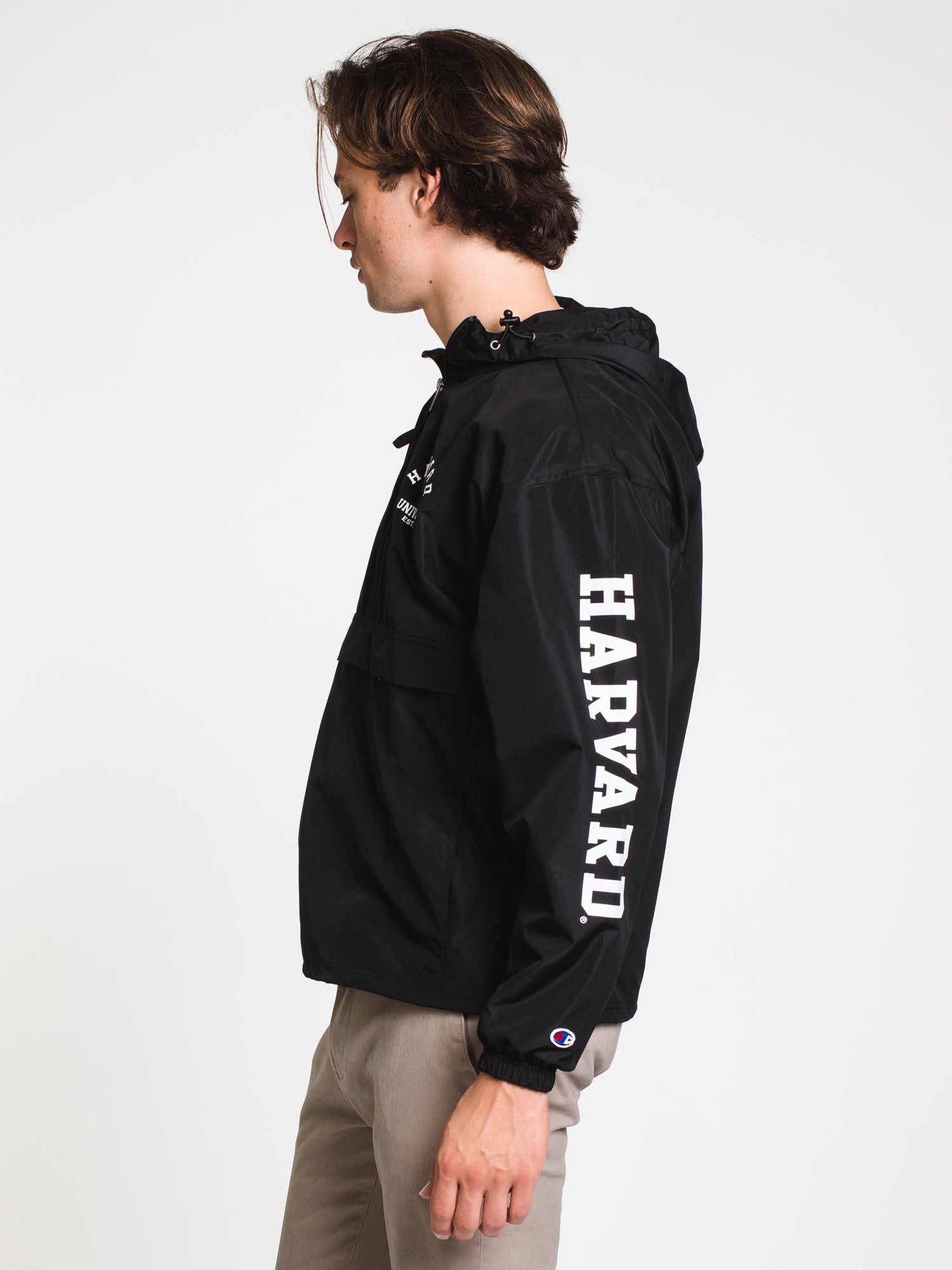 Champion Packable Jacket - Lightweight Waterproof Windbreaker for Men & Women - Harvard Clearance Sale - Perfect for Hiking, Travel & Outdoor Activities