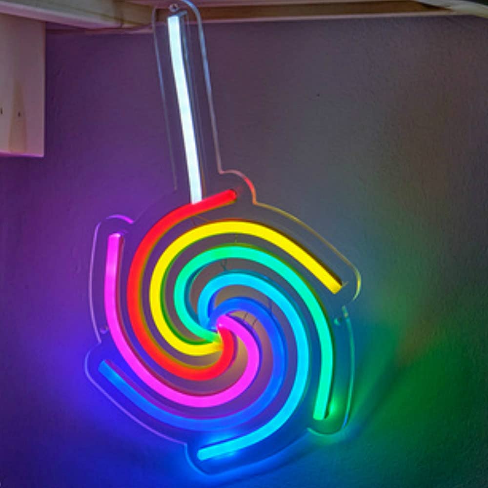 LED Neon Light Sign - Candy Sugar Wall Decor for Bedroom, Wedding & Birthday Party | Indoor Night Lamp, Kids Room Decor, Valentine's Gift | Perfect for Home, Bar, Cafe & Office Lighting
